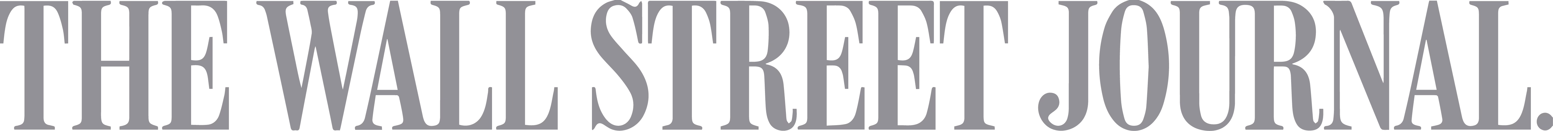 The Wall Street Journal newspaper logo in large gray serif letters